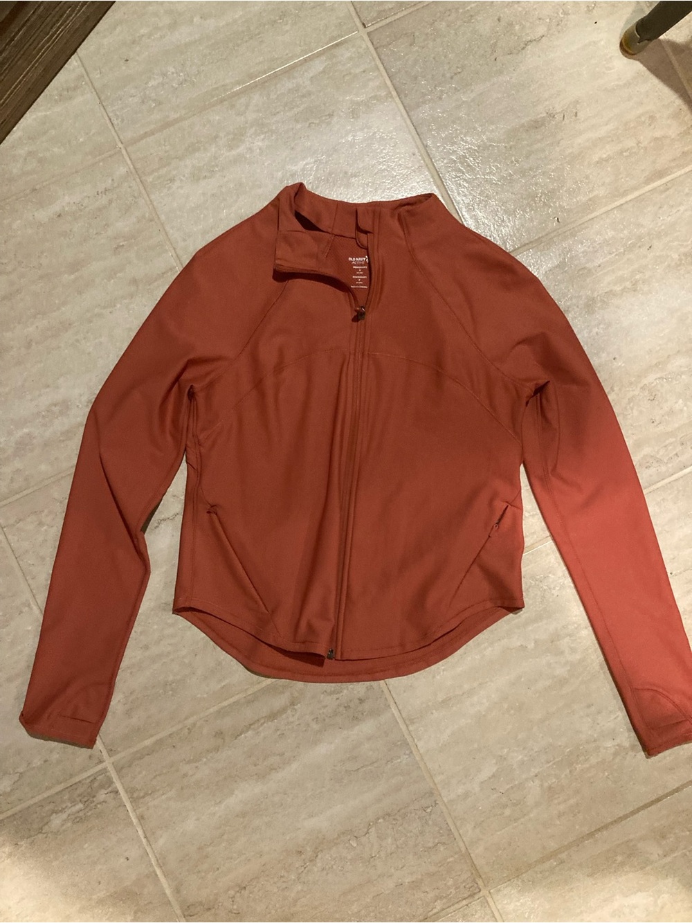 Old Navy Active Zip Jacket in Rust Orange